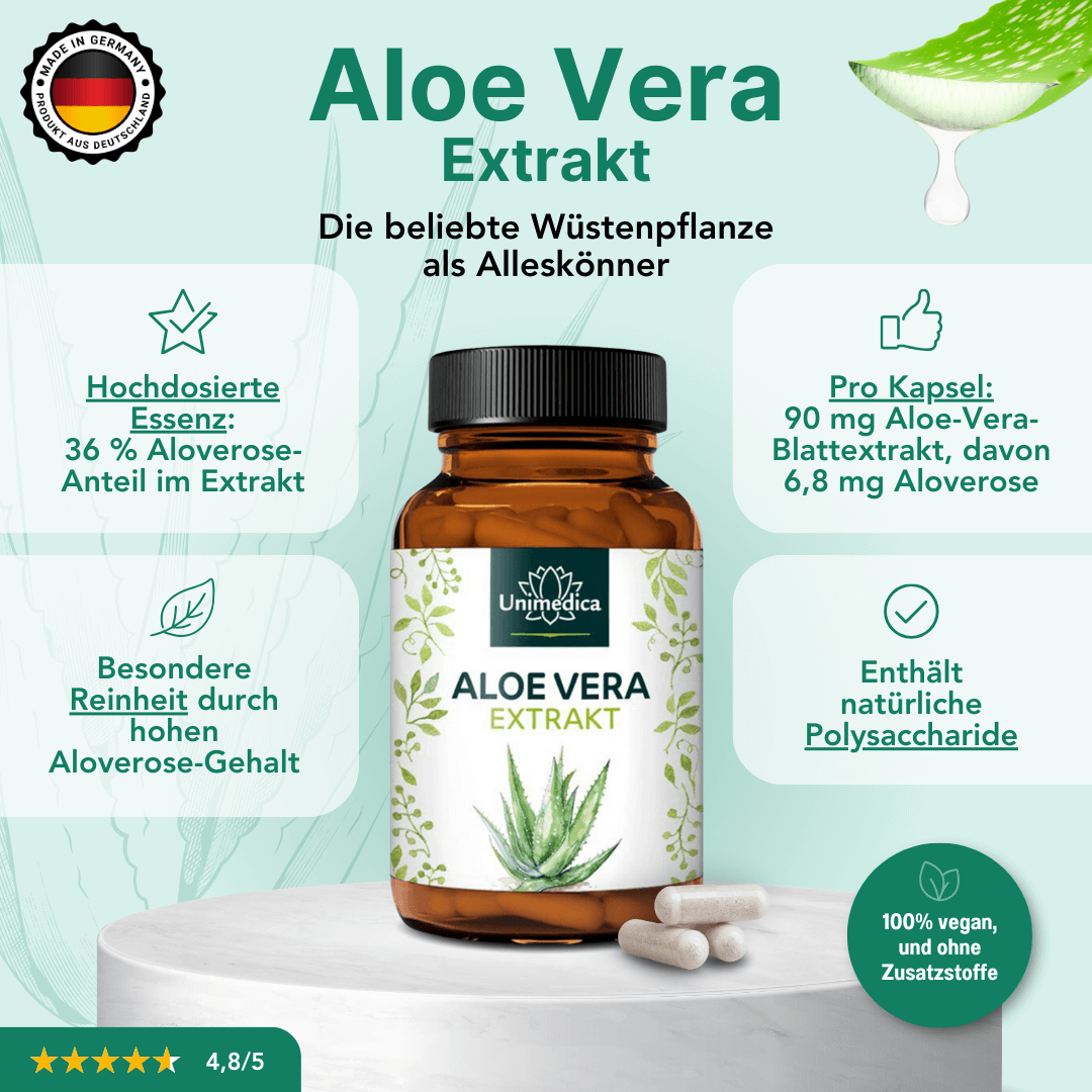 Aloe Vera Extrakt Kapseln