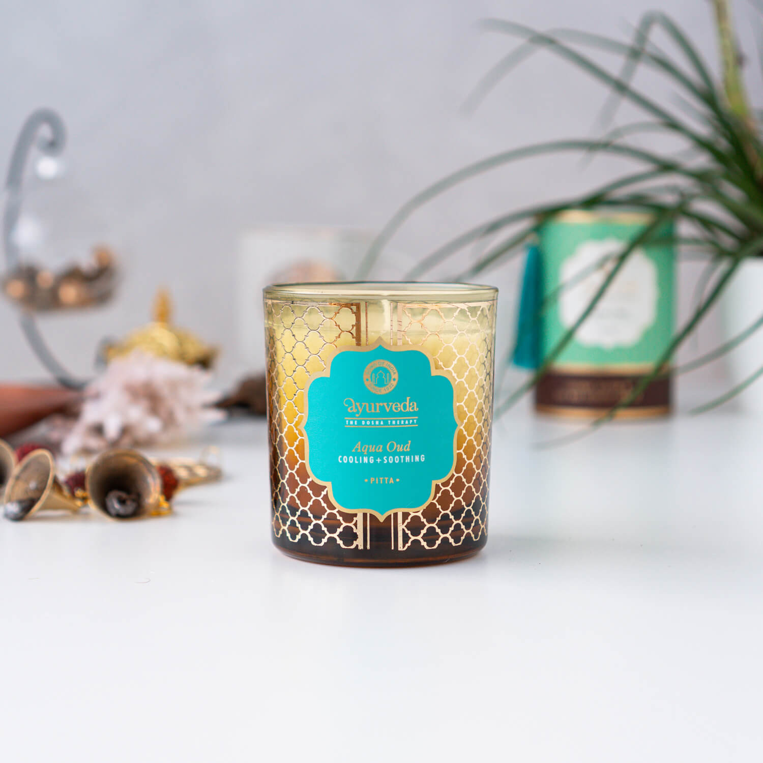 Ayurveda Pitta aqua oud Duftkerze