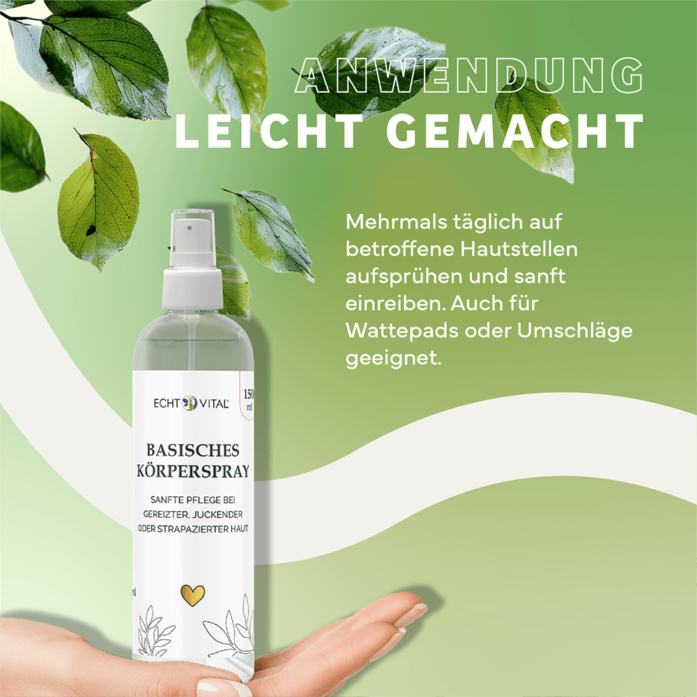 Basisches Körperspray mit Meersalz, Silicea und Natron
