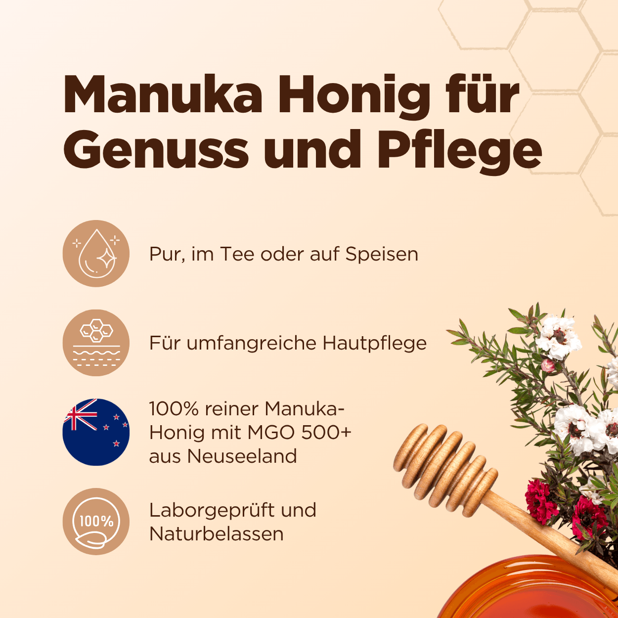 Manuka Honig mit MGO 500+