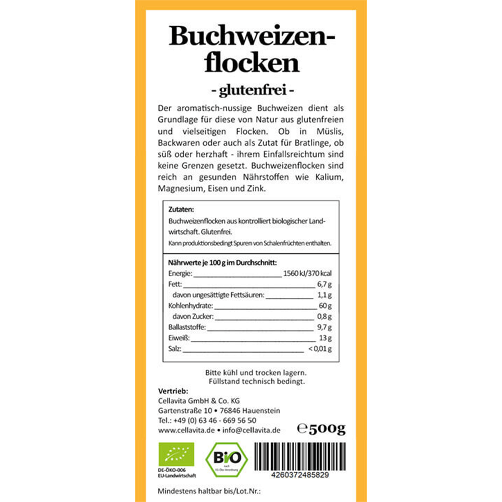 Bio Buchweizenflocken