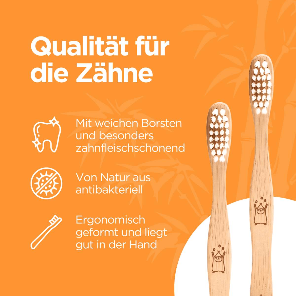 Bambuszahnbürste für Kinder