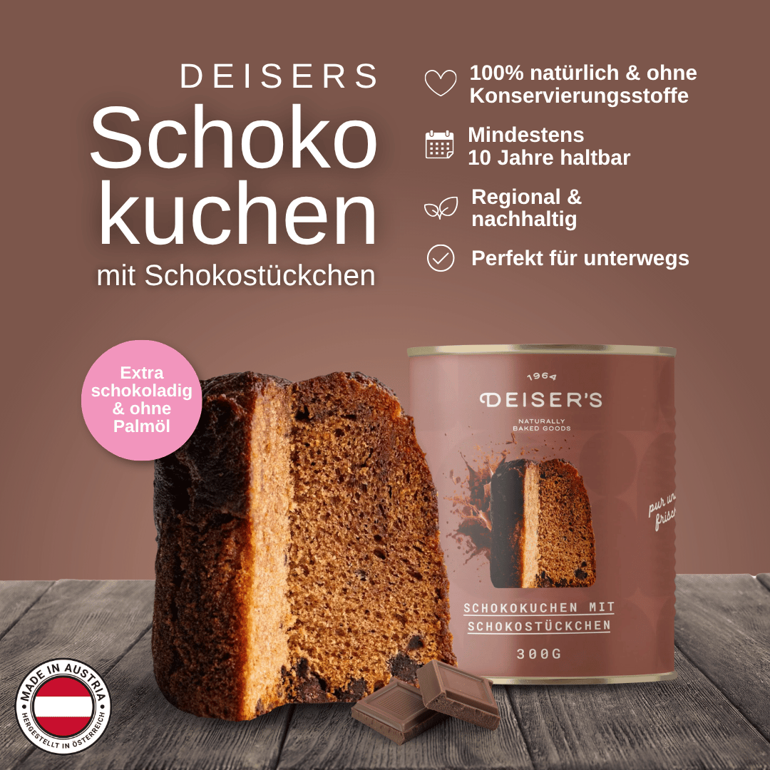 Deiser Schokokuchen mit Schokostückchen