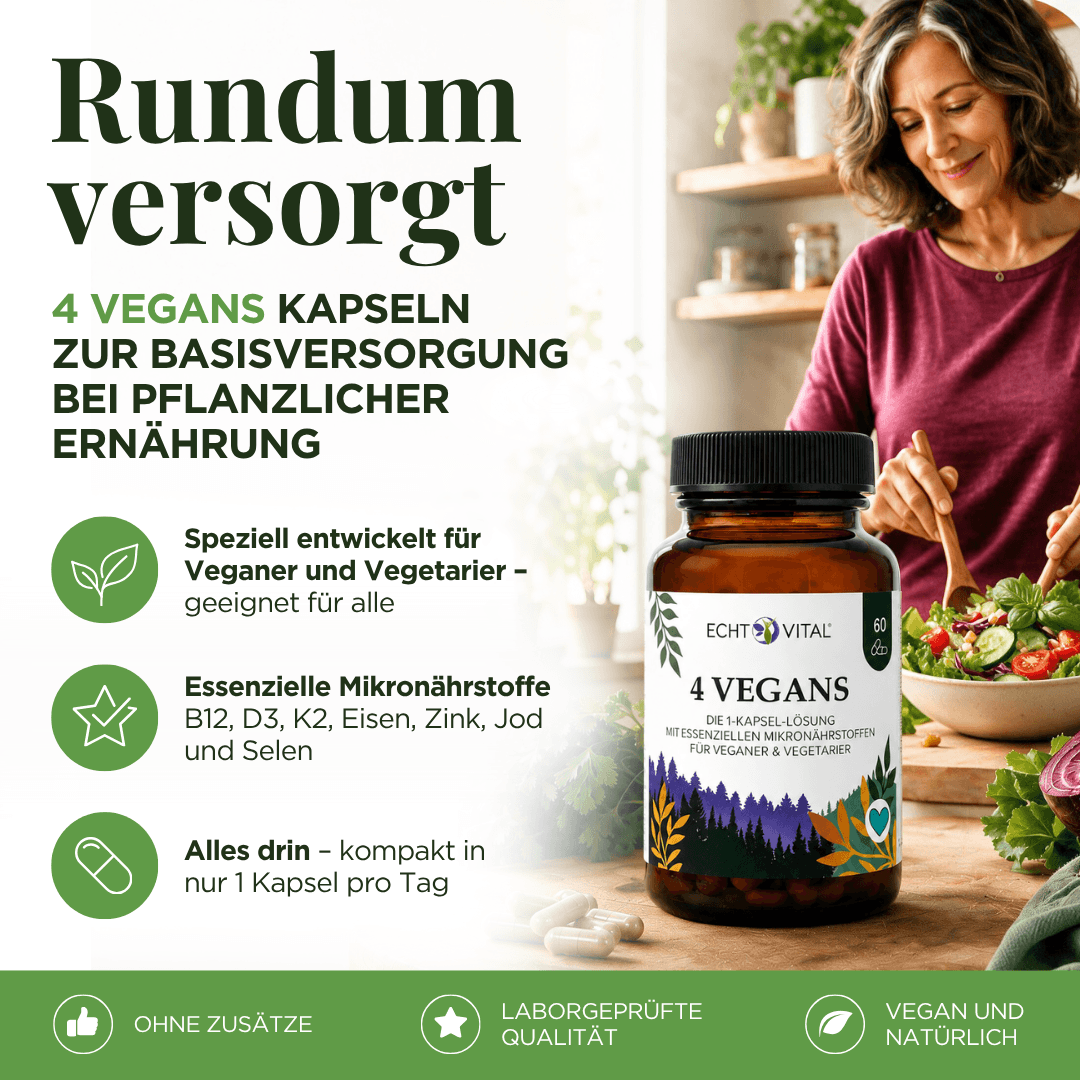 4 Vegans Kapseln