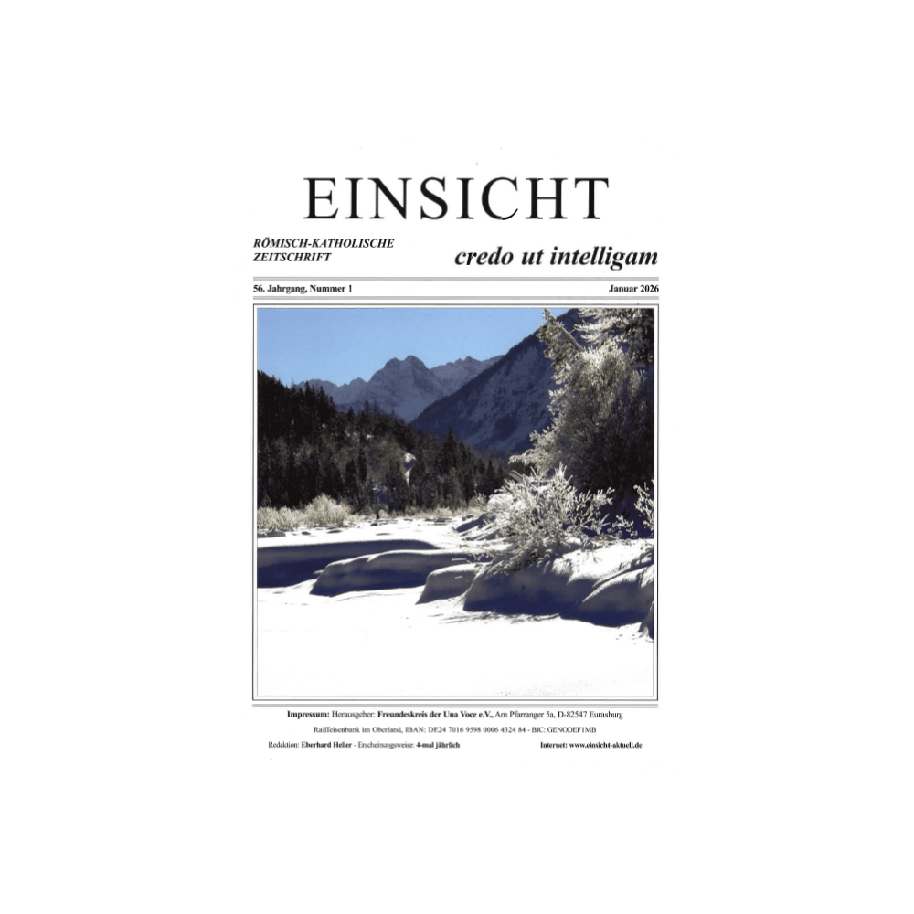 EINSICHT röm.-kath. Zeitschrift Nr. 1, Januar 2026