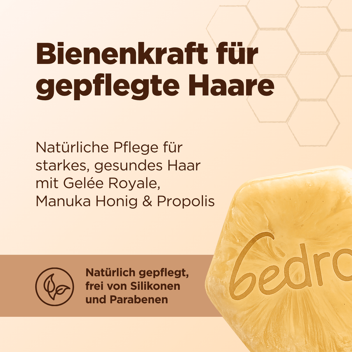 Gelée Royale festes Shampoo mit Manuka Honig und Propolis (65g)