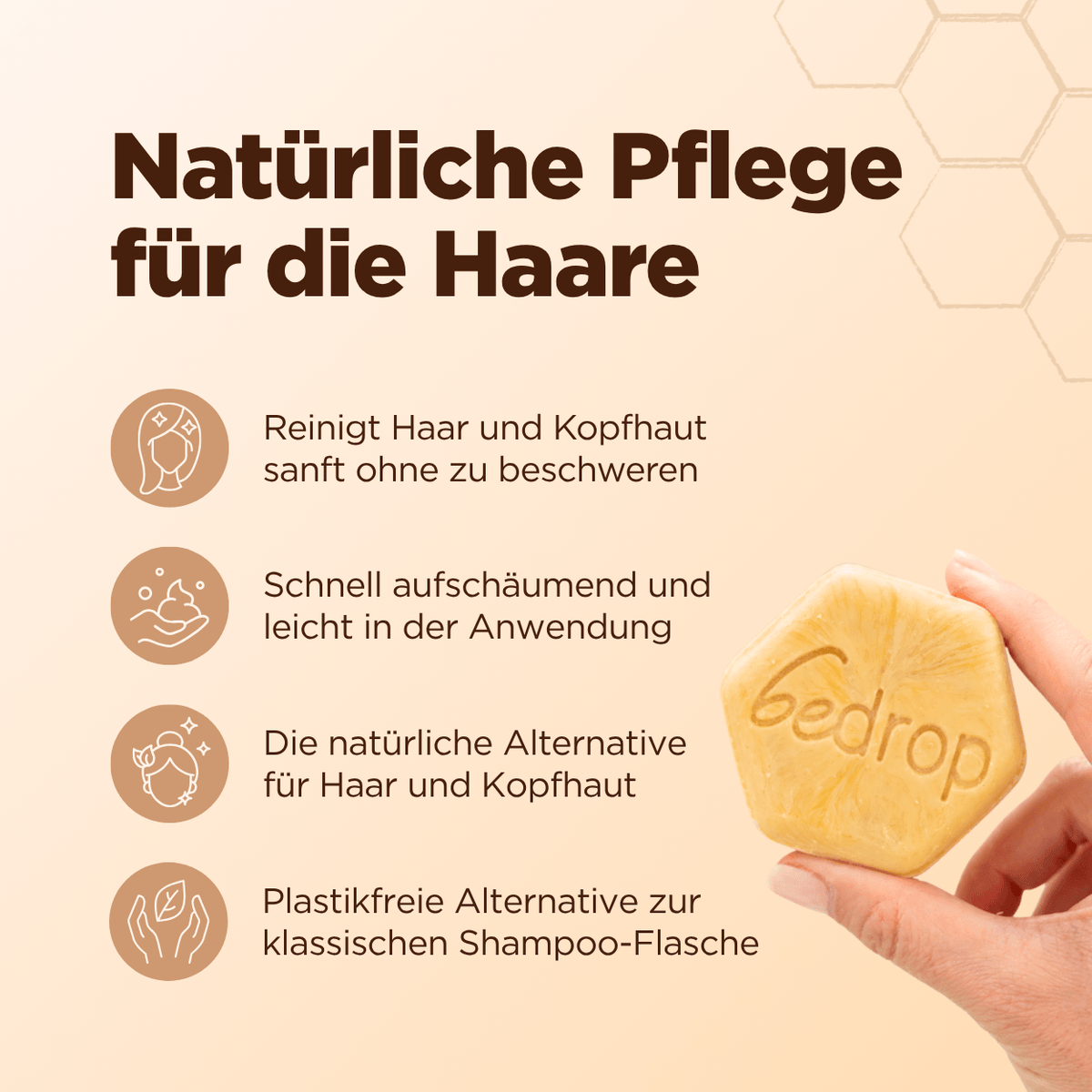 Gelée Royale festes Shampoo mit Manuka Honig und Propolis (65g)