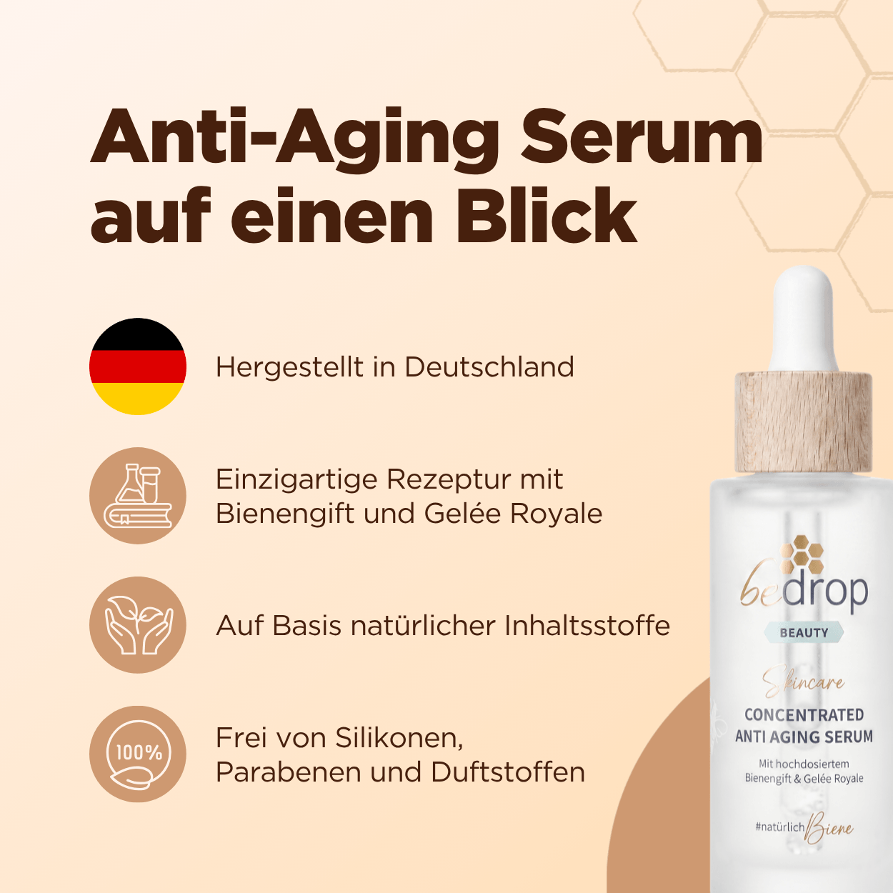 Gesichtsserum mit hochdosiertem Bienengift und Gelée Royale