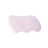 Gua sha Massagestein Rosenquarz wellig