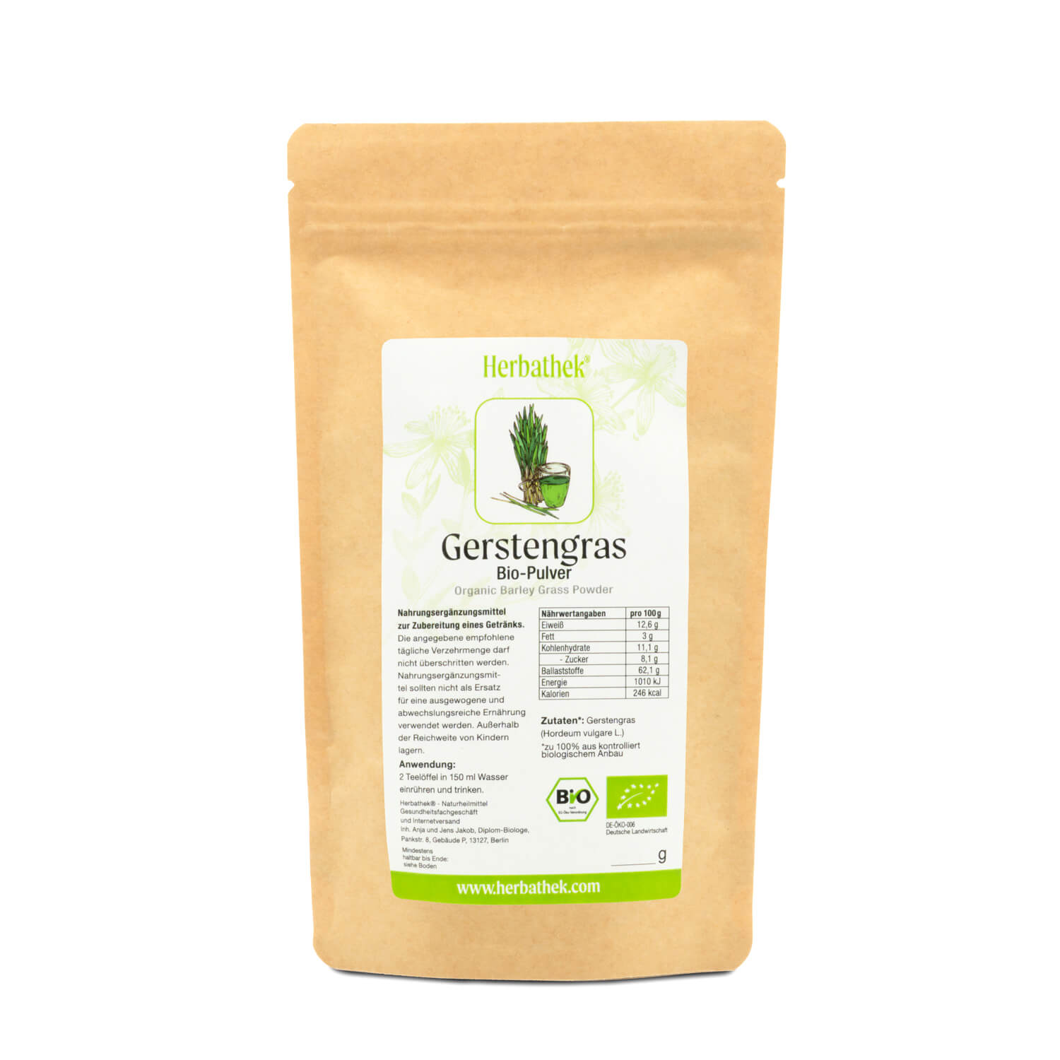 Bio Gerstengrassaft Pulver