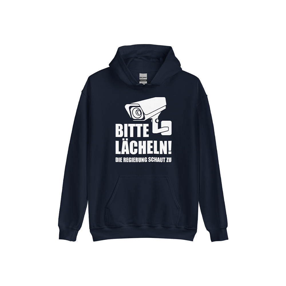 Kapuzenpullover „Bitte lächeln“