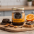 Dunkle Schokoladencreme mit Mandel und Orange (vegan)