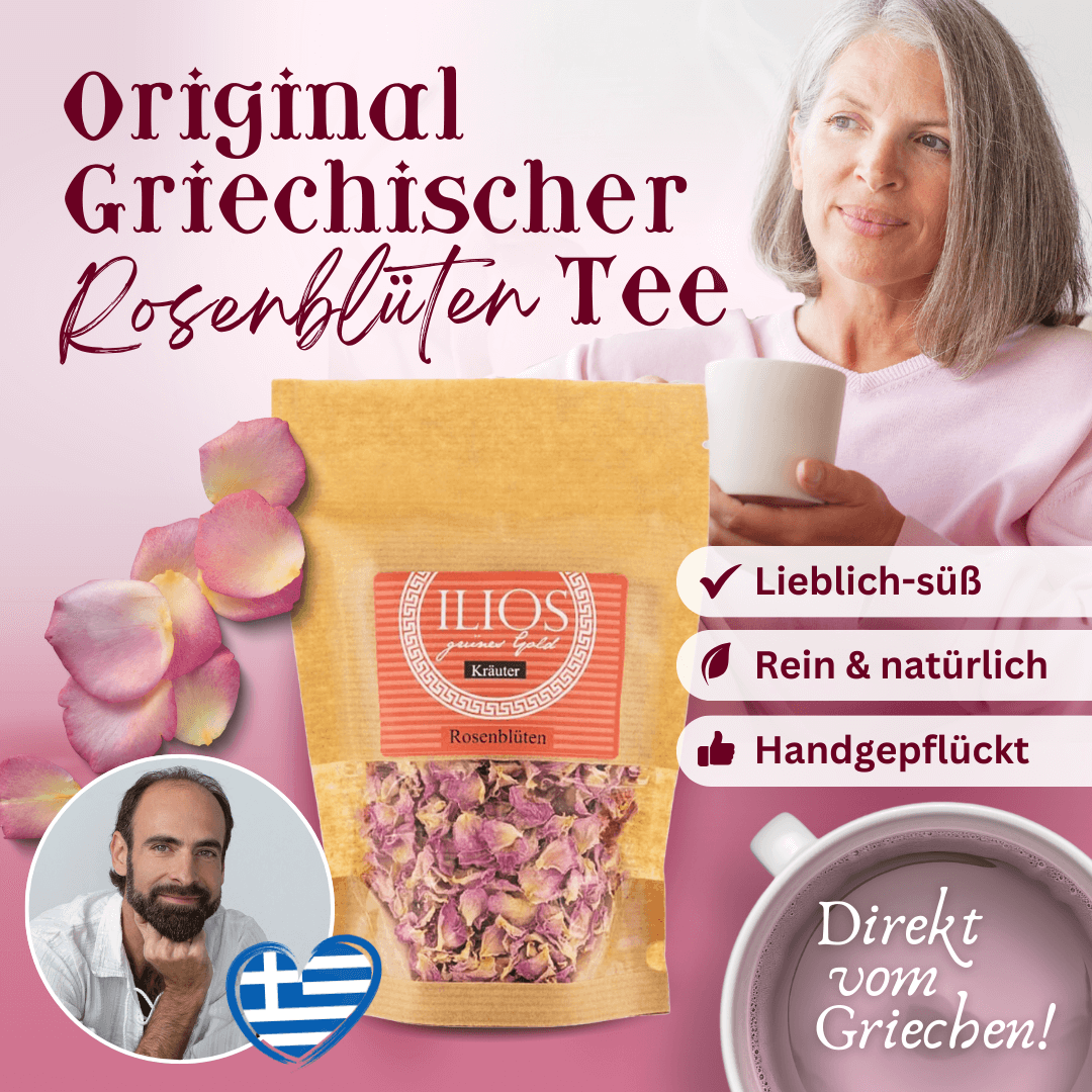 Griechischer Rosenblüten Tee