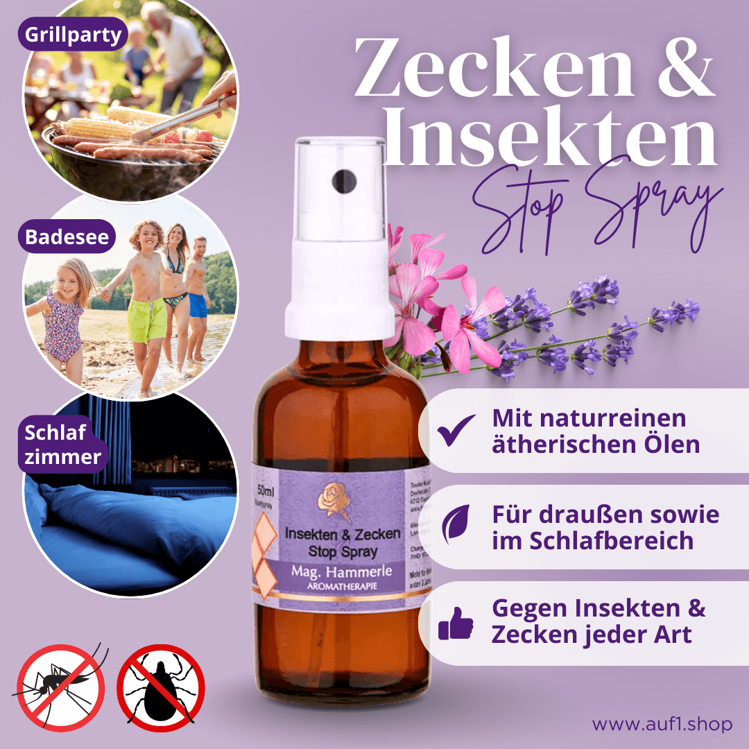 Insekten und Zecken Stop Spray