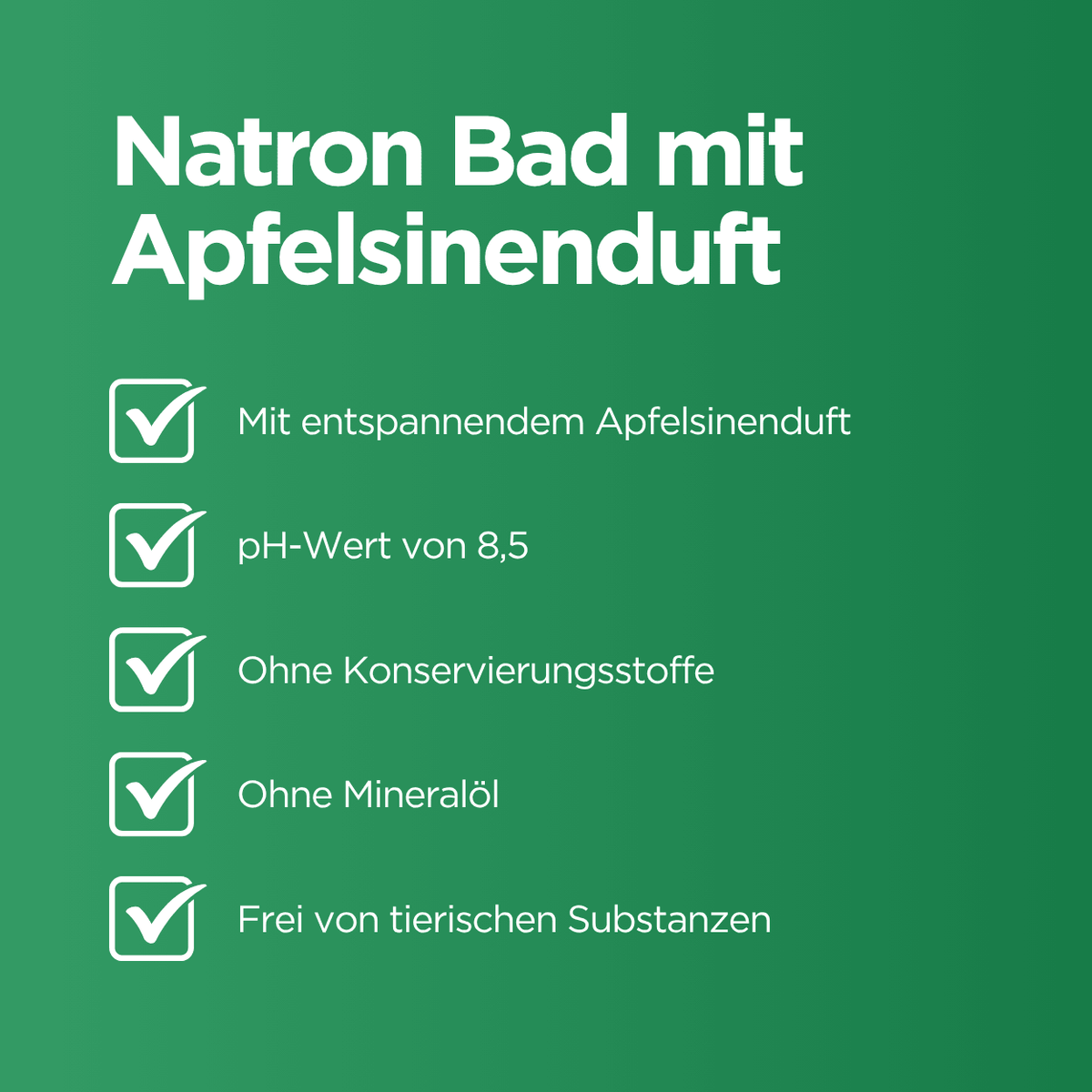 Kaiser Natron Bad mit Apfelsinenduft