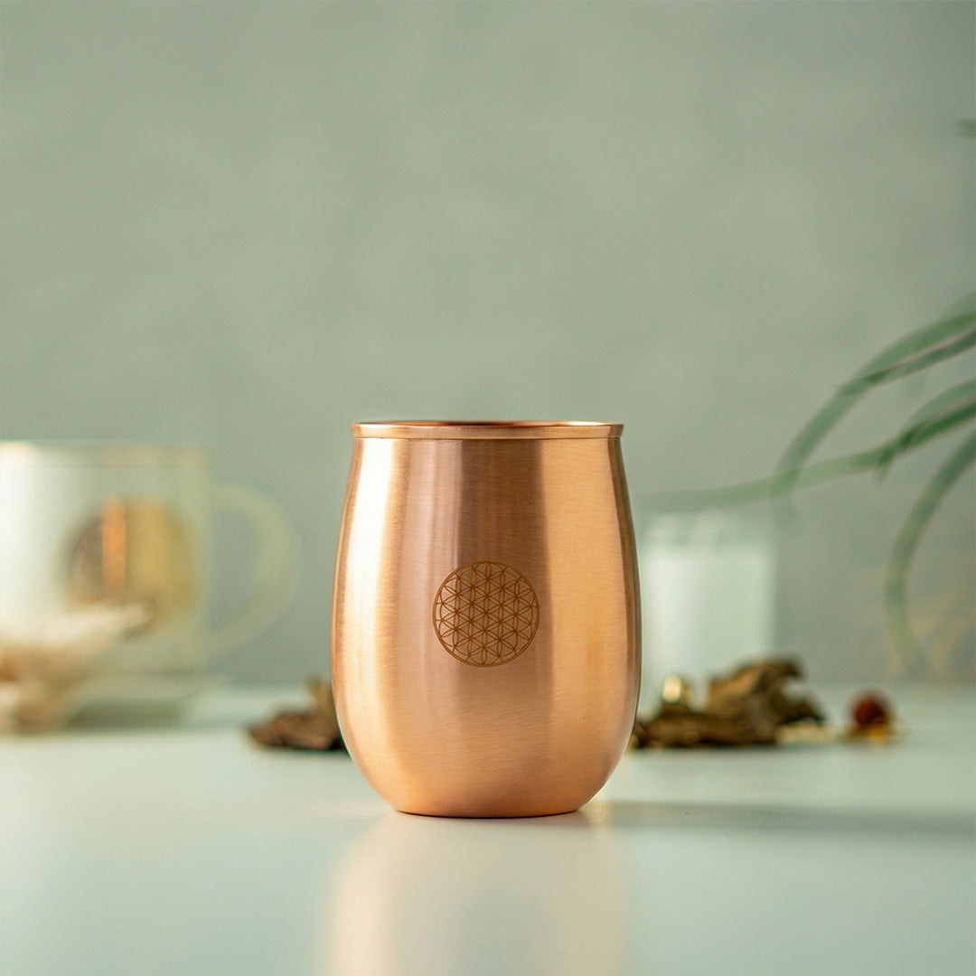 Kupferbecher „Blume des Lebens“