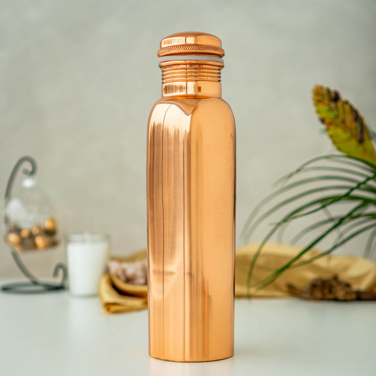Kupferflasche poliert