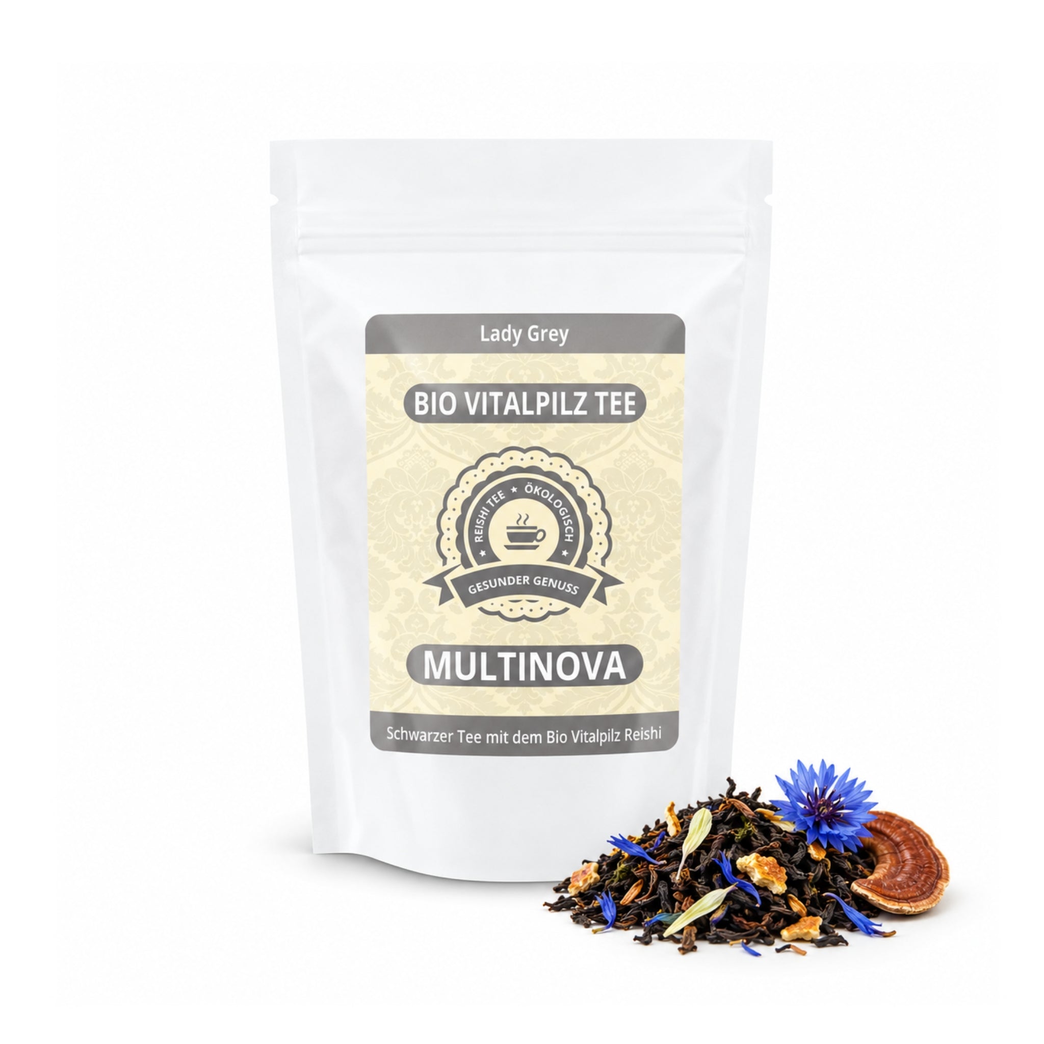 Bio Reishi Schwarzer Tee „Lady Grey“
