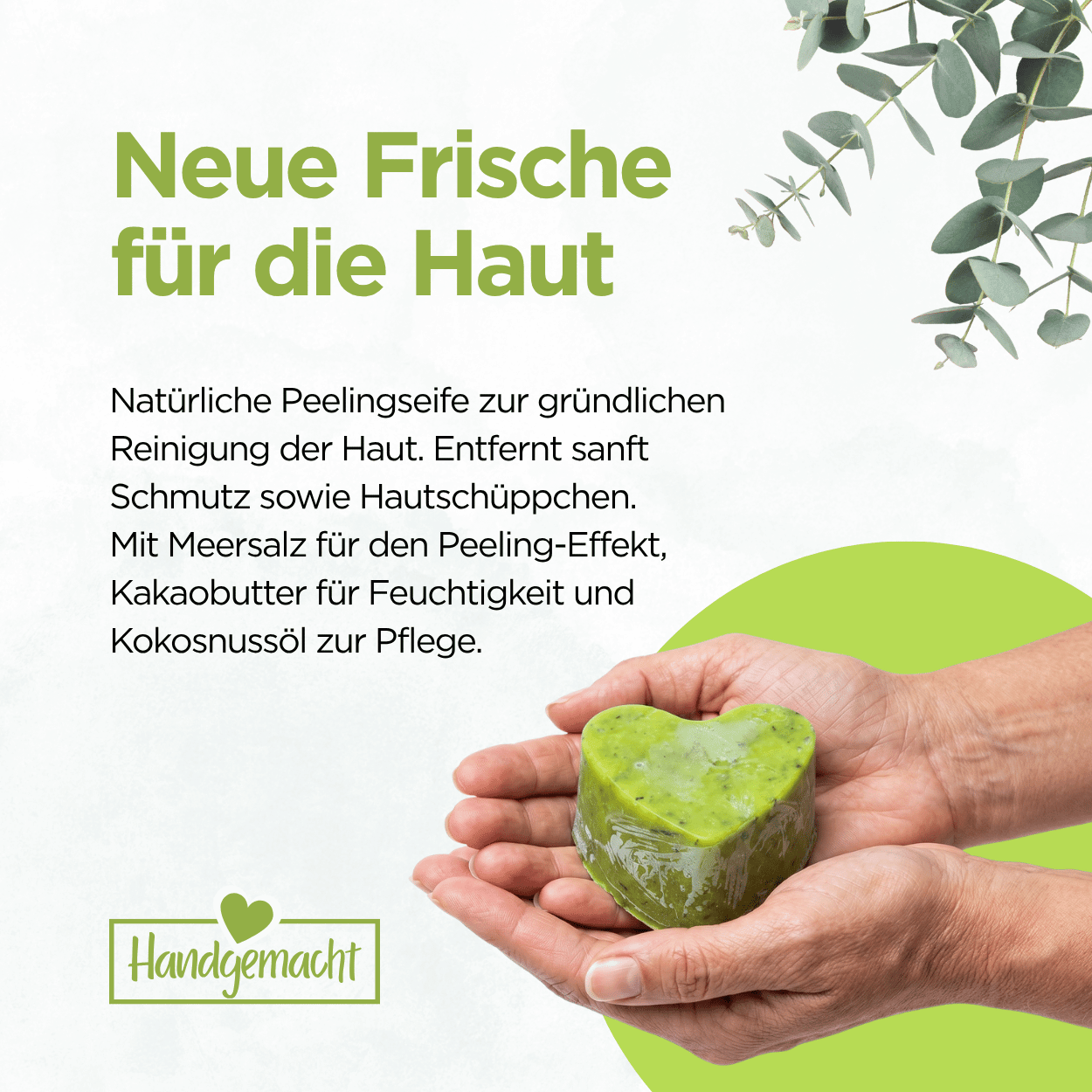 Natürliche Peelingseife Eukalyptus