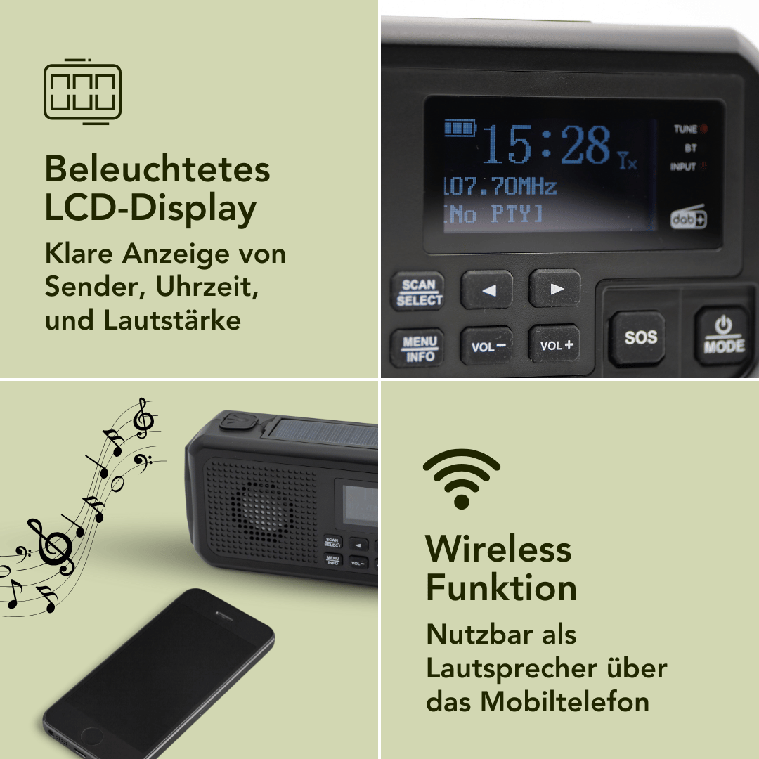 Notfallradio mit DAB+/FM