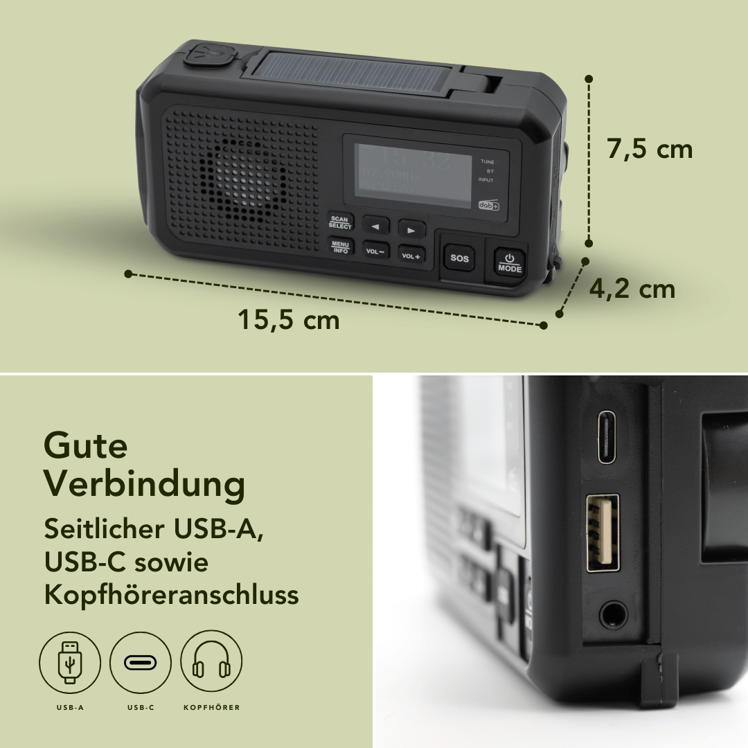 Notfallradio mit DAB+/FM