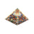 Orgonit Pyramide Chakra Blume des Lebens mit Kristallspitze