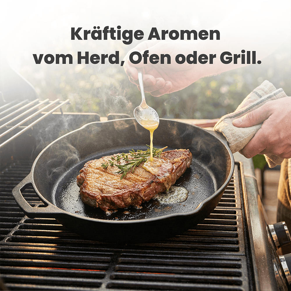 Pfanne aus Gusseisen mit Gegengriff Ø 30 cm