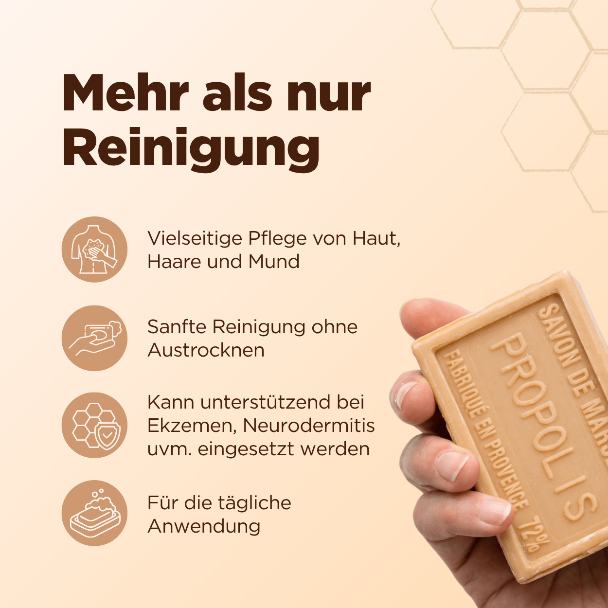 Propolis-Honig-Seife