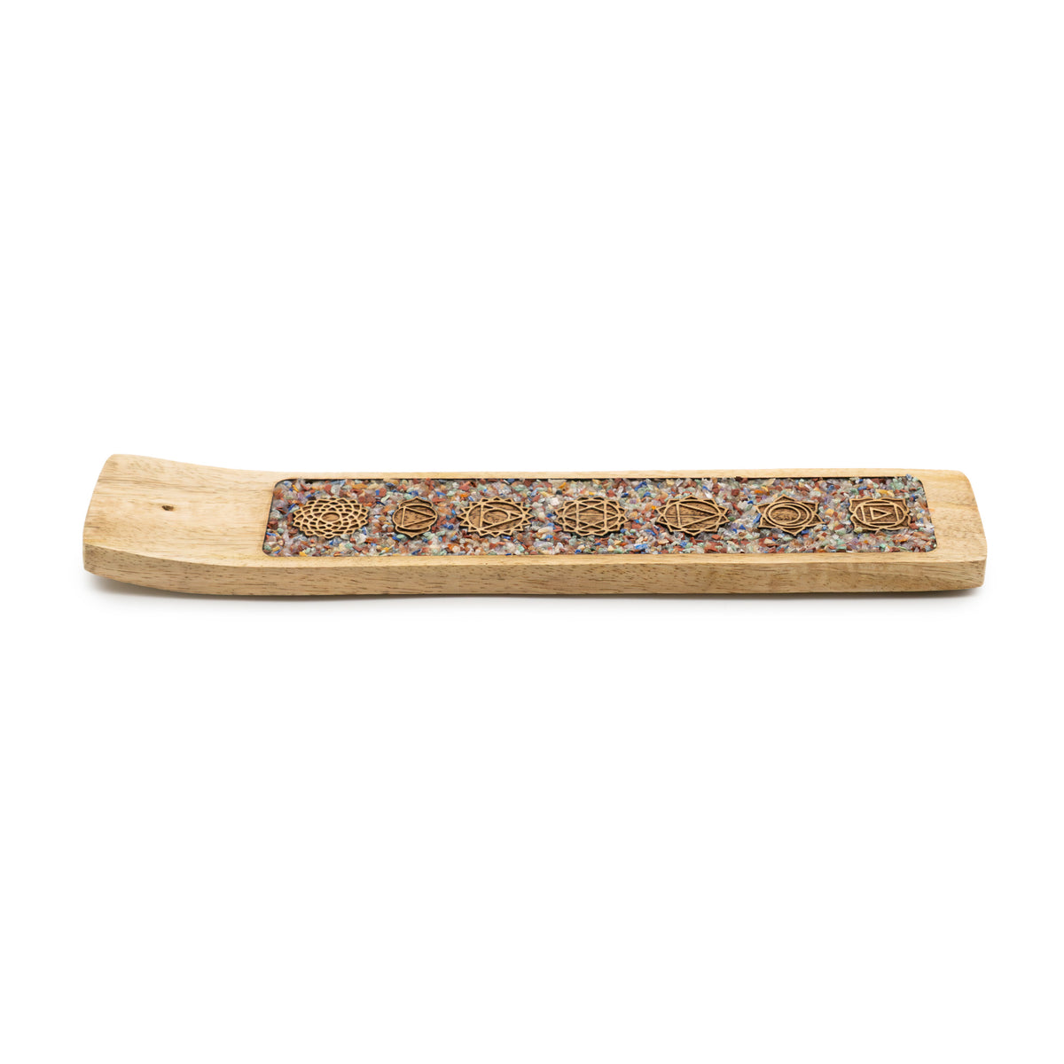 Räucherstäbchenhalter aus Mangoholz, Detailansicht