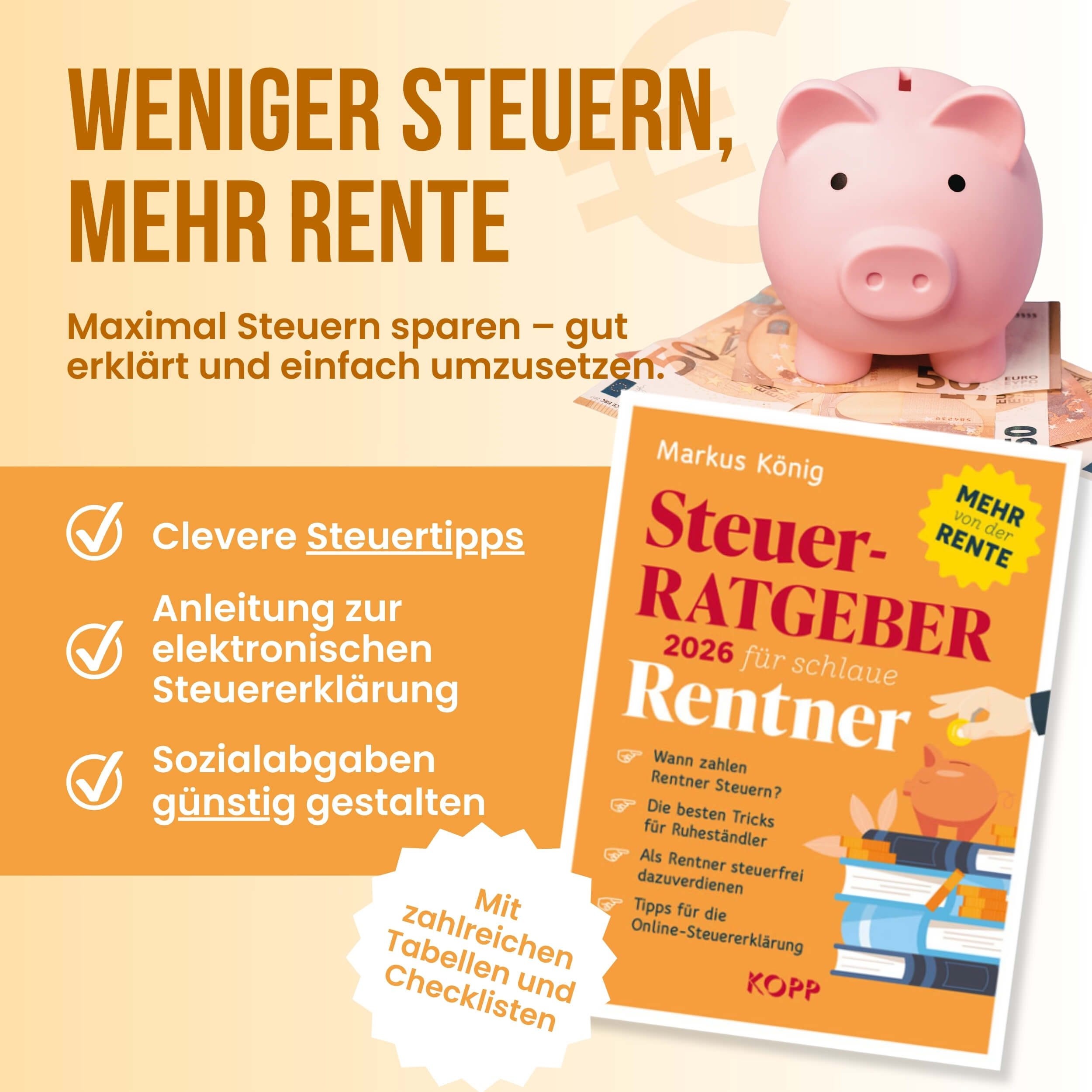 Steuerratgeber 2026 für schlaue Rentner