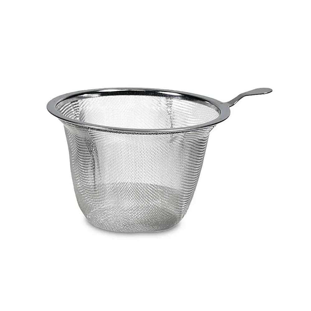 Teetasse mit Sieb Blume des Lebens