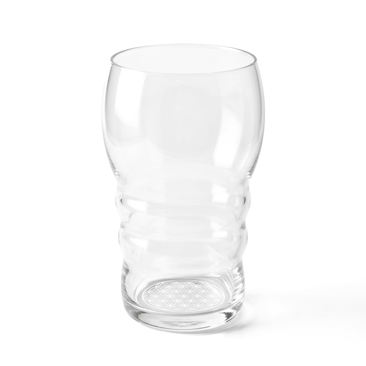 Trinkglas Galileo mit Blume des Lebens