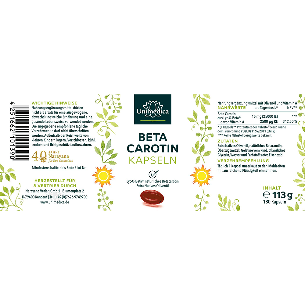 Beta Carotin Kapseln