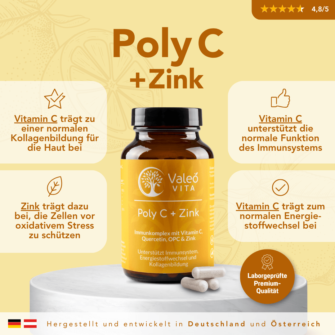 Poly C + Zink Immunkomplex Kapseln