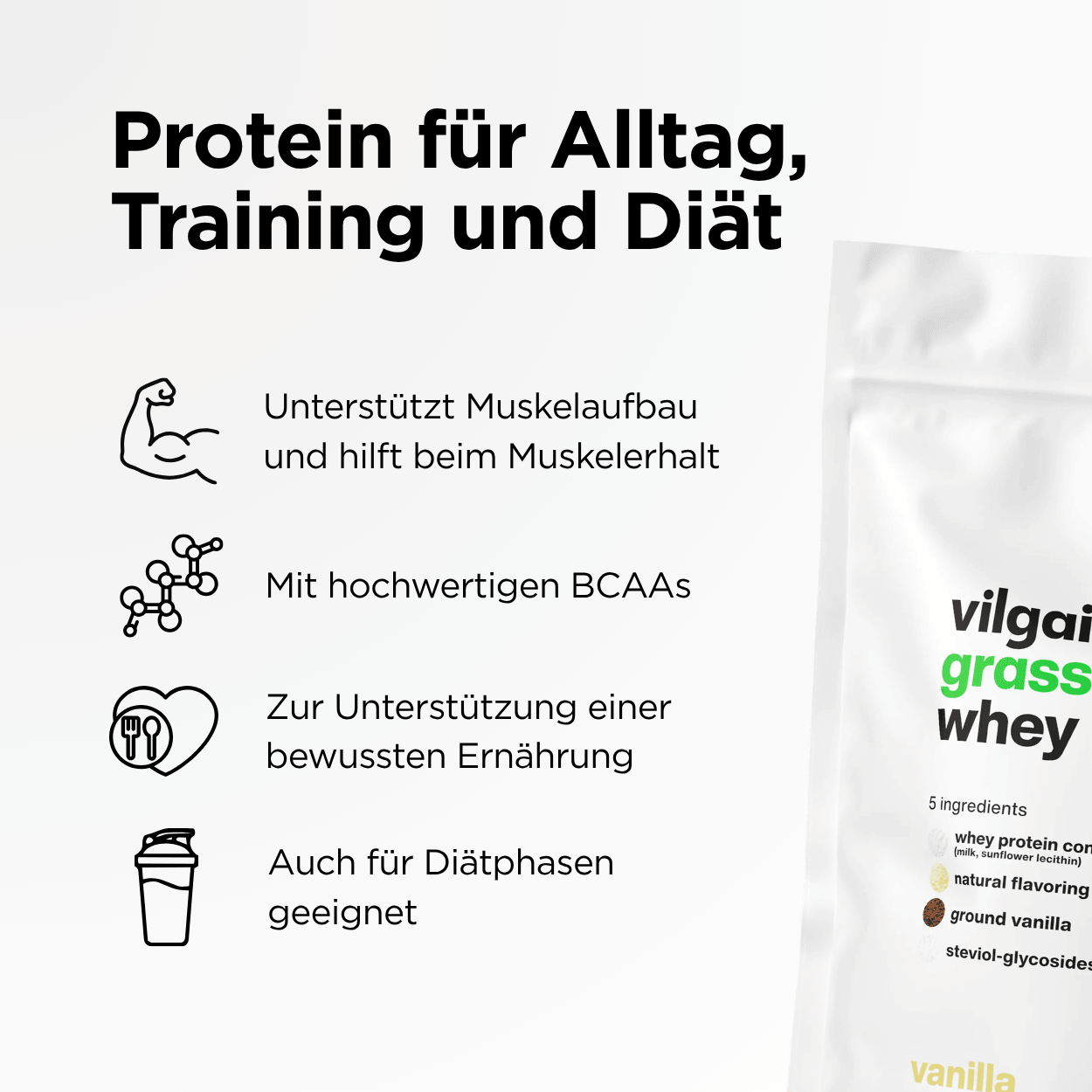 Weidemilch Whey Protein Vanille