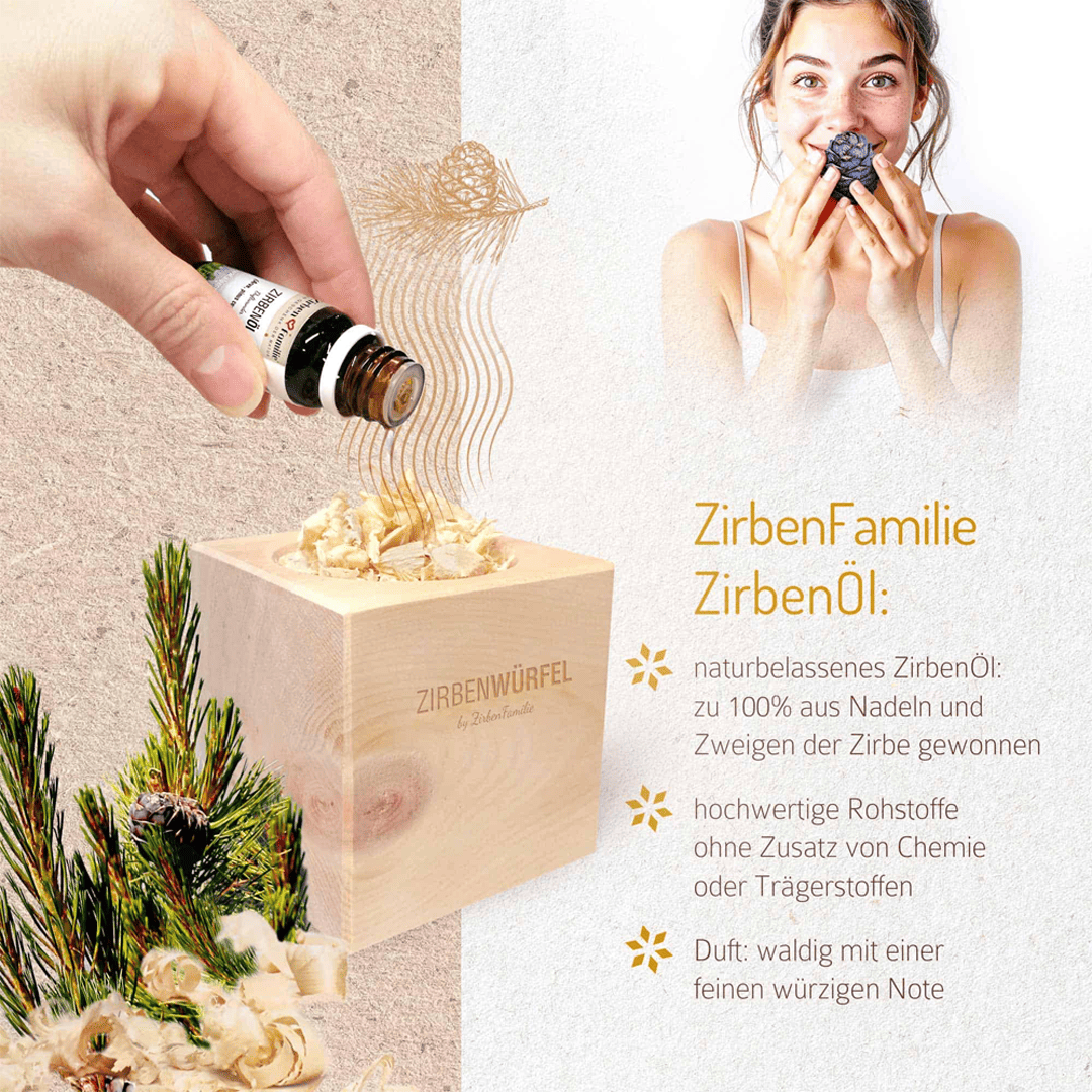 „Gute Nacht“ Zirben Geschenkset
