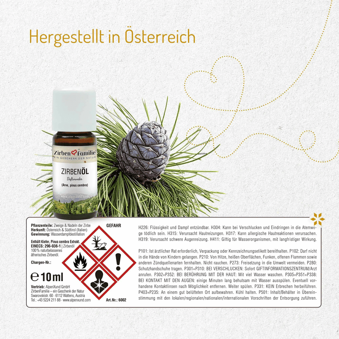 „Gute Nacht“ Zirben Geschenkset