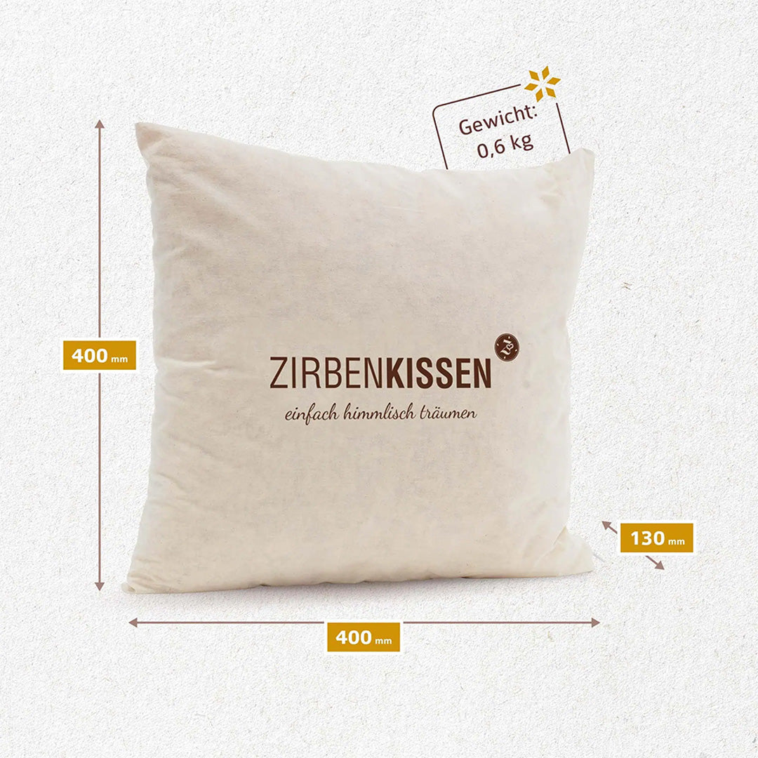 Zirben Kissen 40 x 40 cm