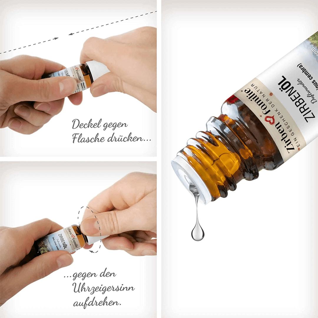 Ätherisches Zirbenöl – 100 % naturrein (10 ml)